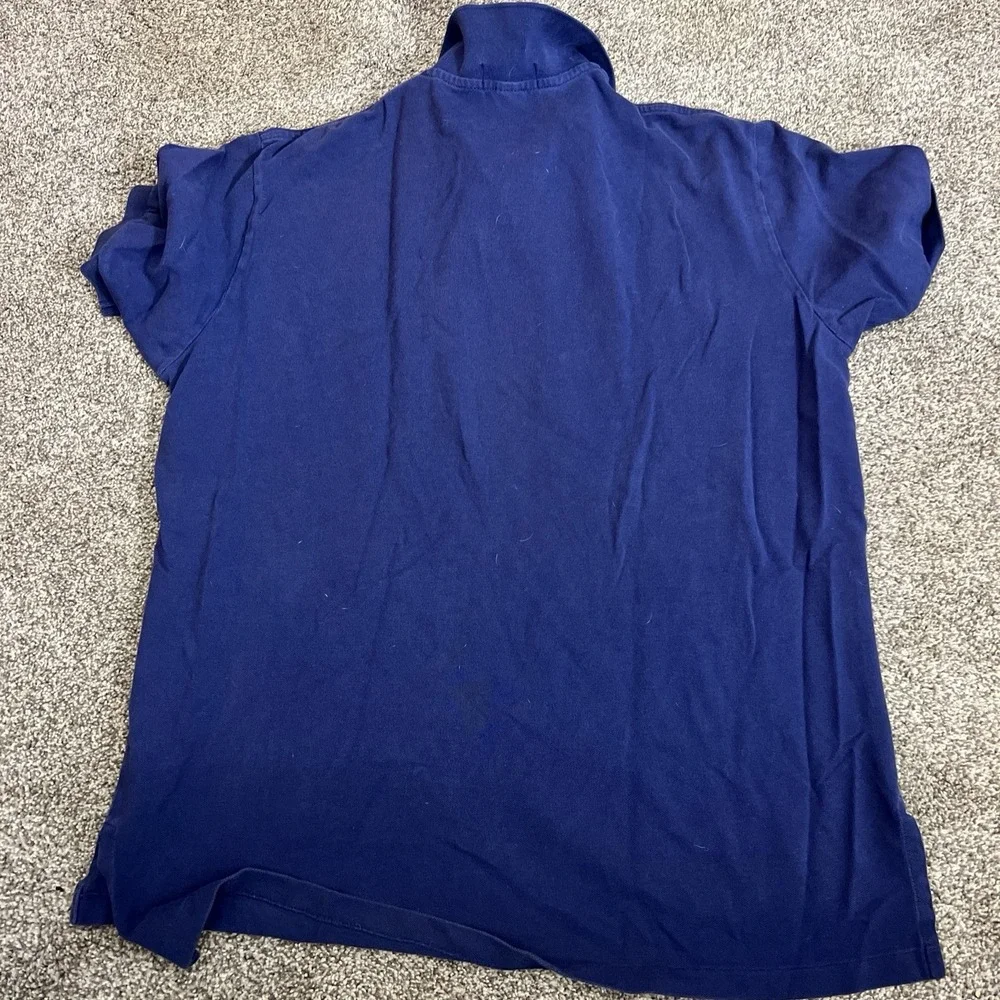 Polo Ralph Lauren Men's XL Navy Blue Short Sleeve Polo Shirt Red Pony Logo